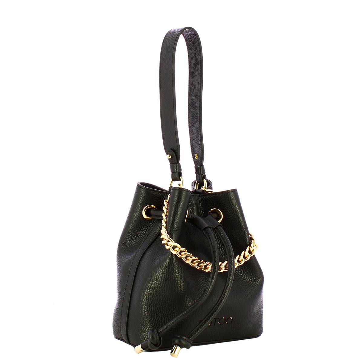 Nodo Armonia Nero Bucket Bag-2