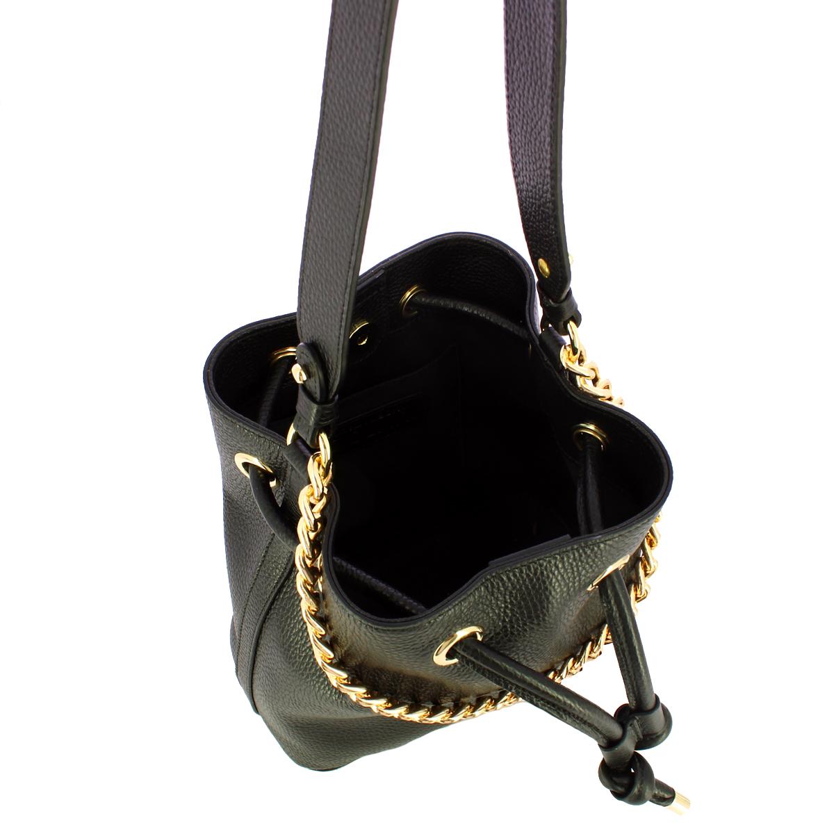 Nodo Armonia Nero Bucket Bag-4