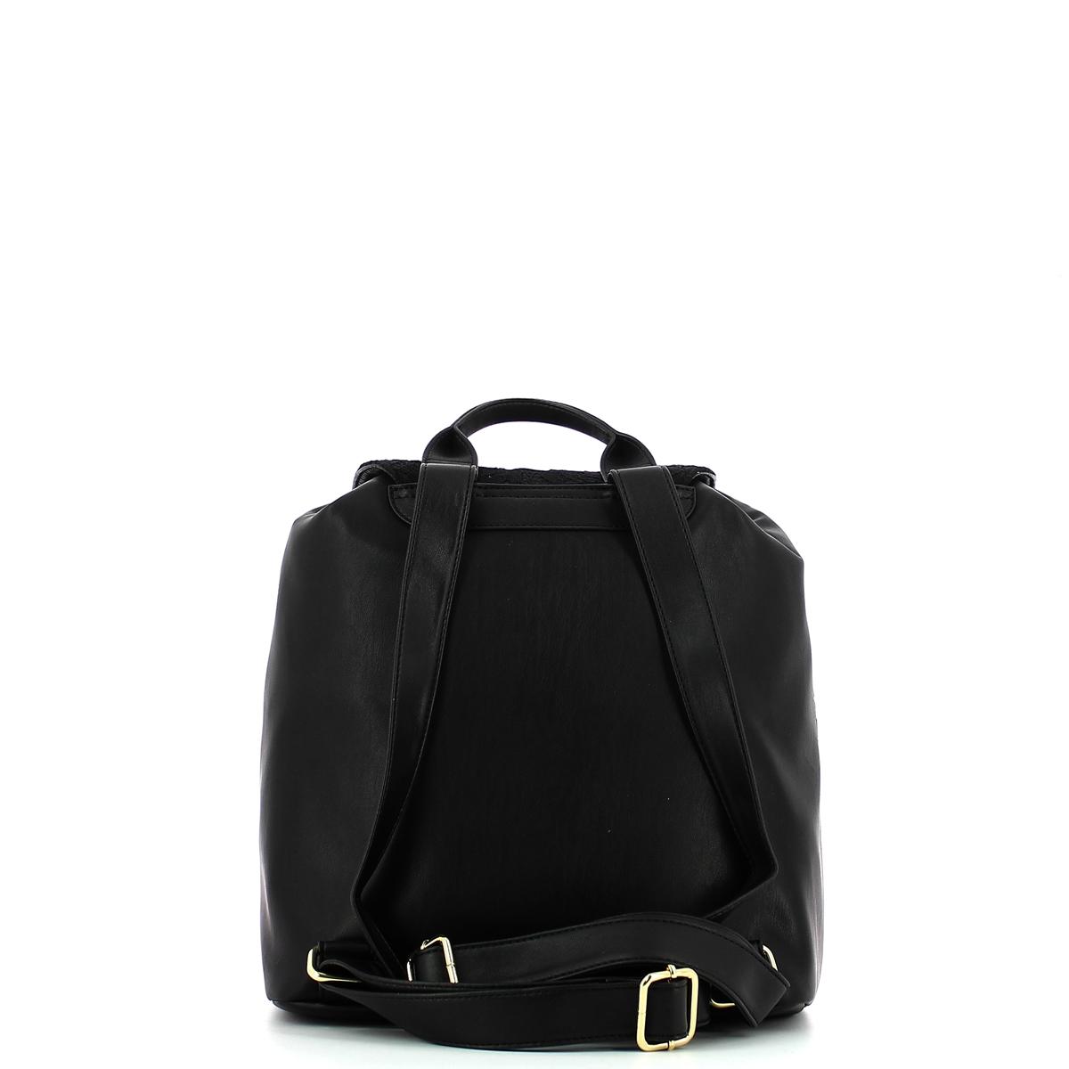 Fauxleather Backpack with lace - 3