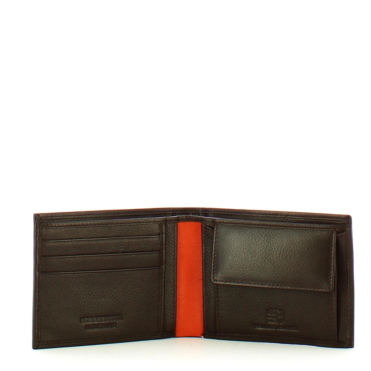 Aeronautica Militare Portafoglio Fighter con portamonete in pelle - 3