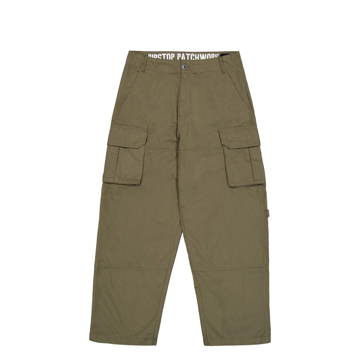 ALIN Pantaloni Ripstop Patchwork Dark Olive - 1