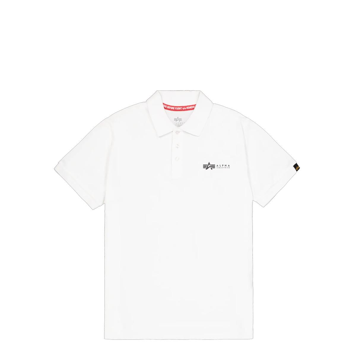 Alpha Industries Basic Small Logo Polo White - 1