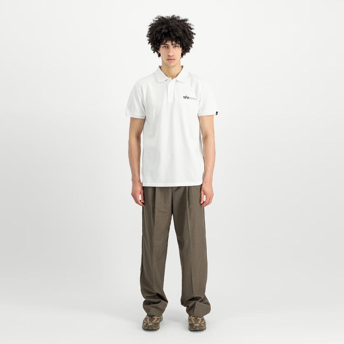 Alpha Industries Basic Small Logo Polo White - 2