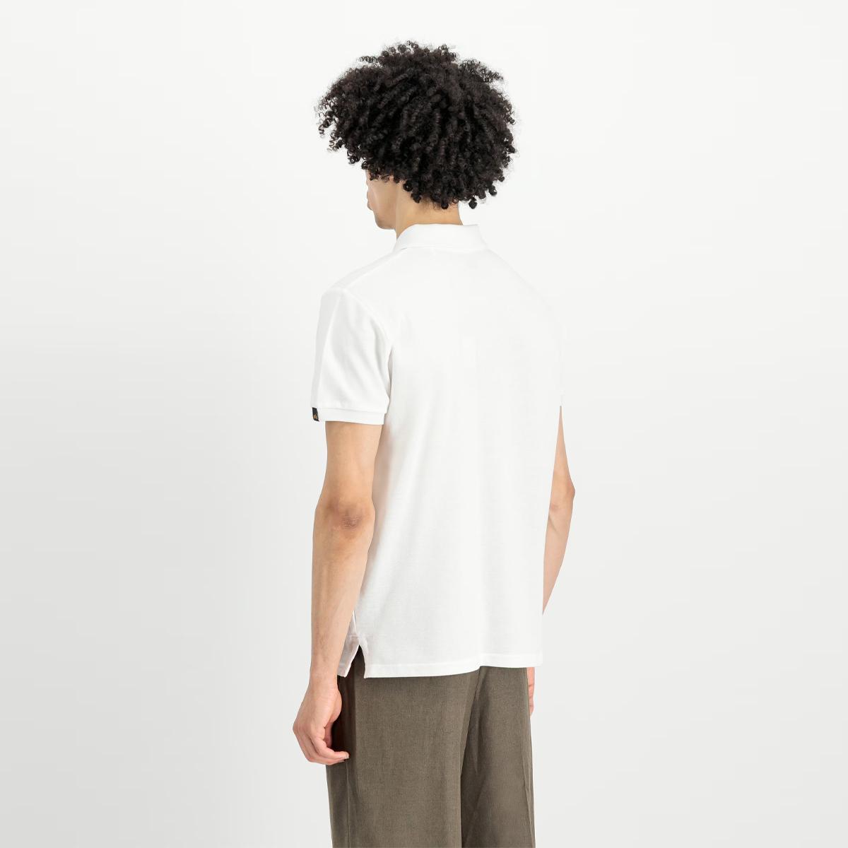 Alpha Industries Basic Small Logo Polo White - 4