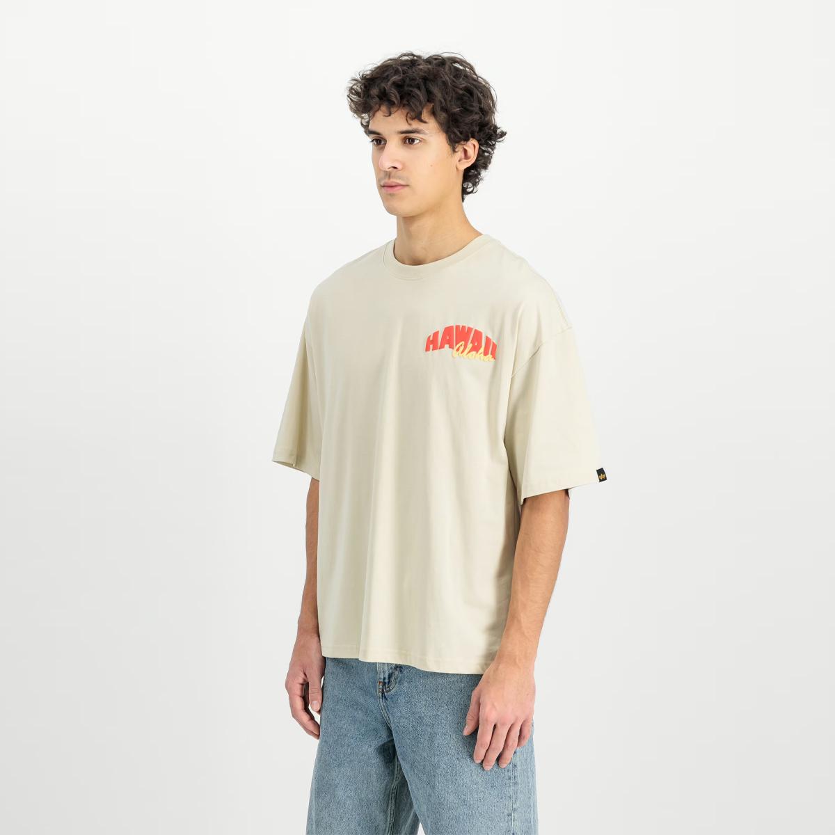 Alpha Industries T-Shirt Hawaii Aloha Back Print Vintage White - 4