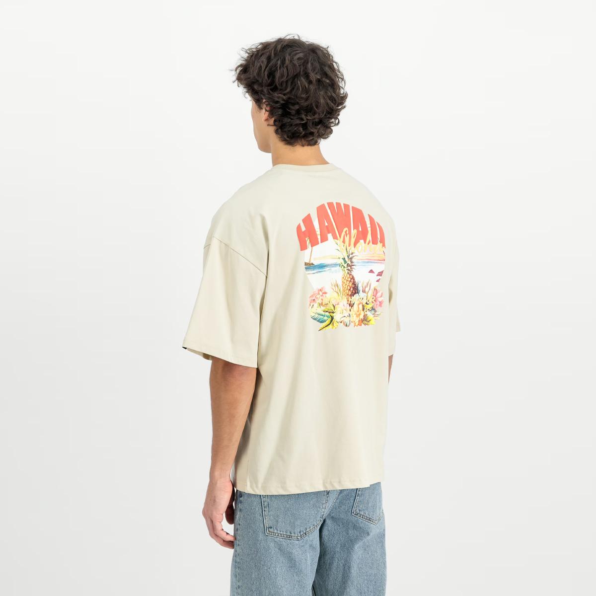 Alpha Industries T-Shirt Hawaii Aloha Back Print Vintage White - 5