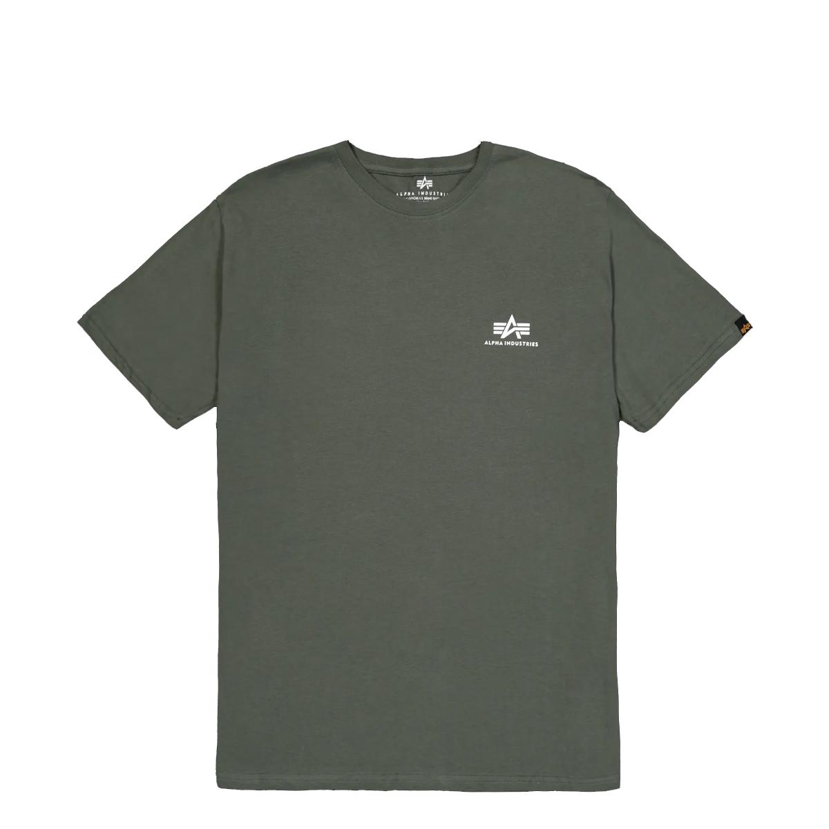 Alpha Industries T-Shirt Basic T Small Logo Dark Olive - 1
