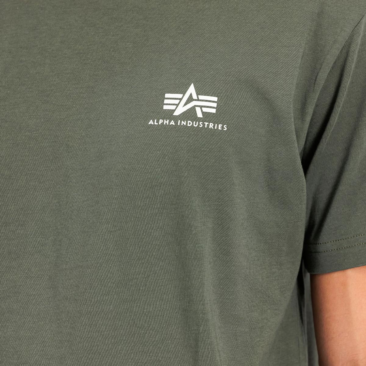 Alpha Industries T-Shirt Basic T Small Logo Dark Olive - 6