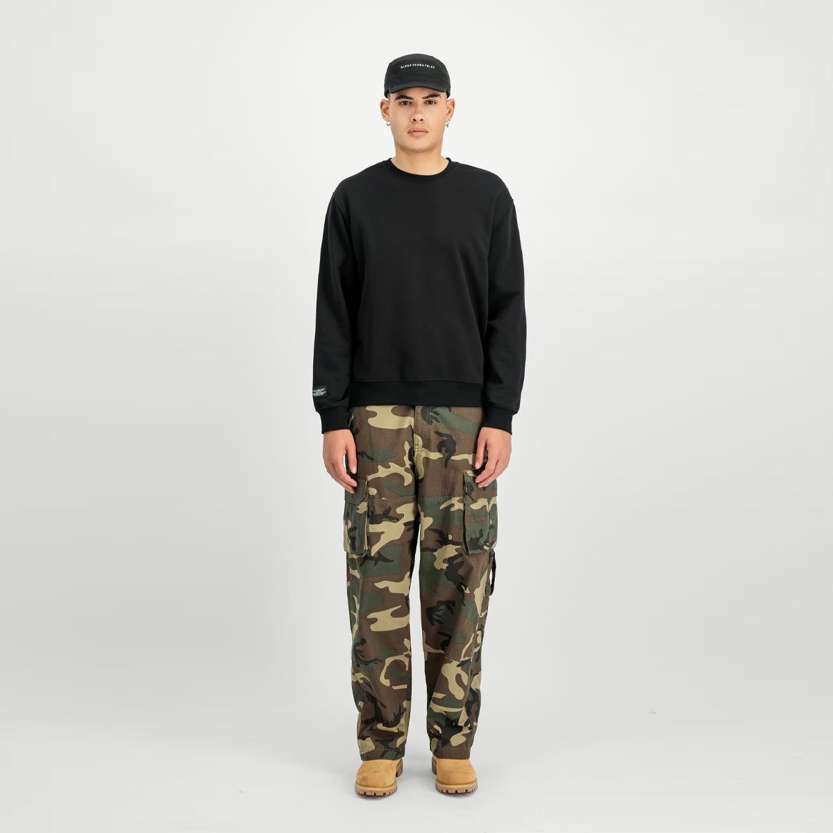 Alpha Industries Felpa Label Backprint Black - 3