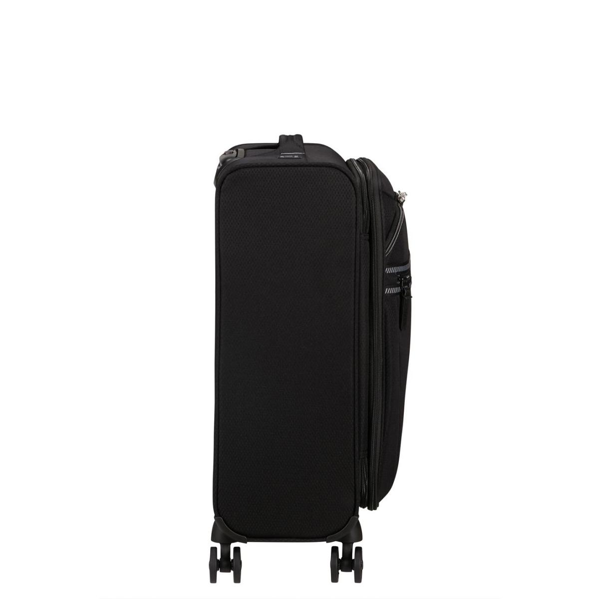 American Tourister Bagaglio a mano Trolley Cabina Aerospin Spinner Exp. 55 cm Black - 8