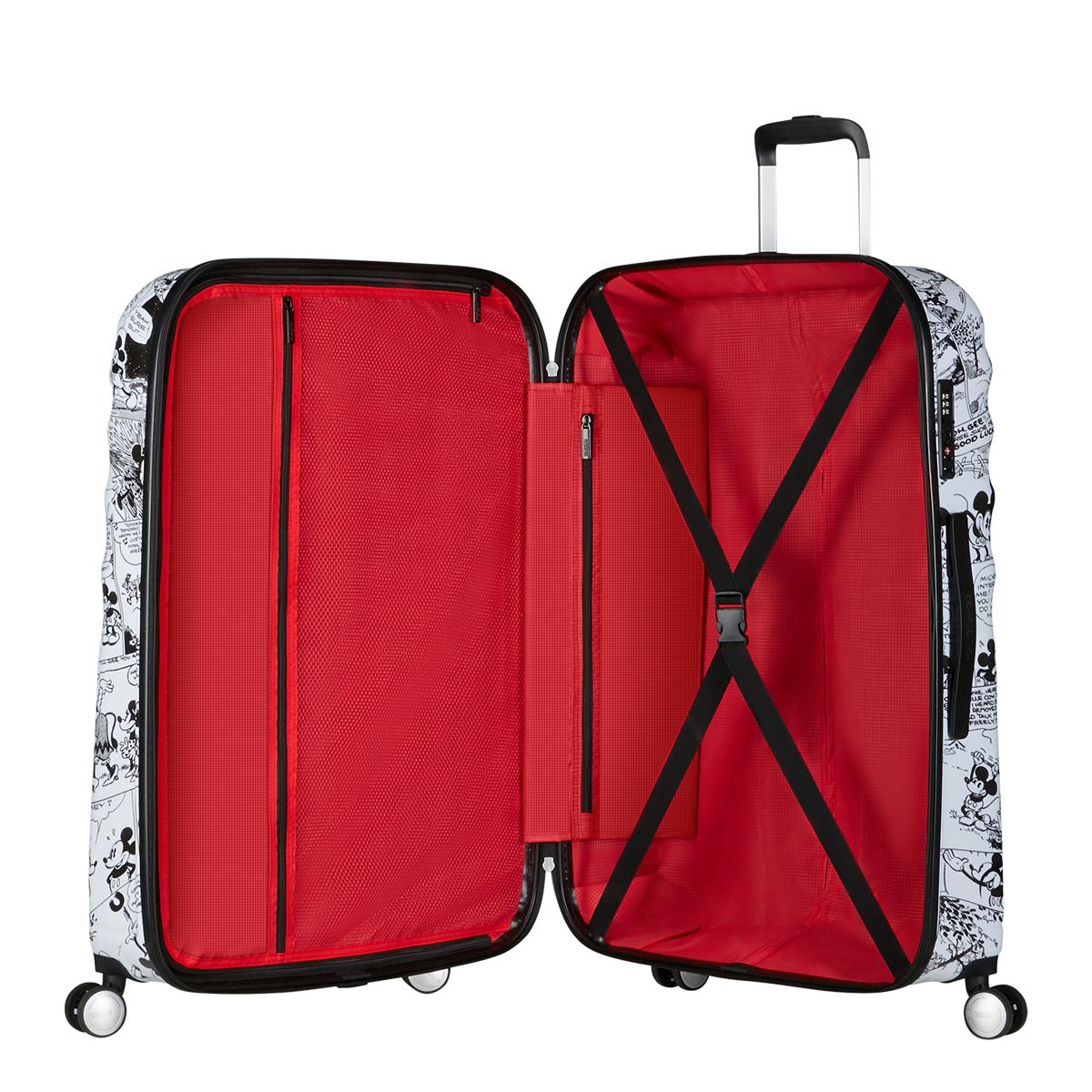American Tourister Valigia Trolley Grande Wavebreaker 77 cm Minnie Comics White - 5