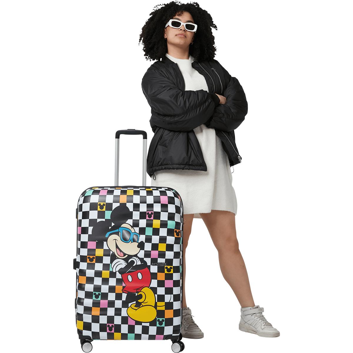 American Tourister Valigia Trolley Grande Wavebreaker 77 cm Mickey Check - 4