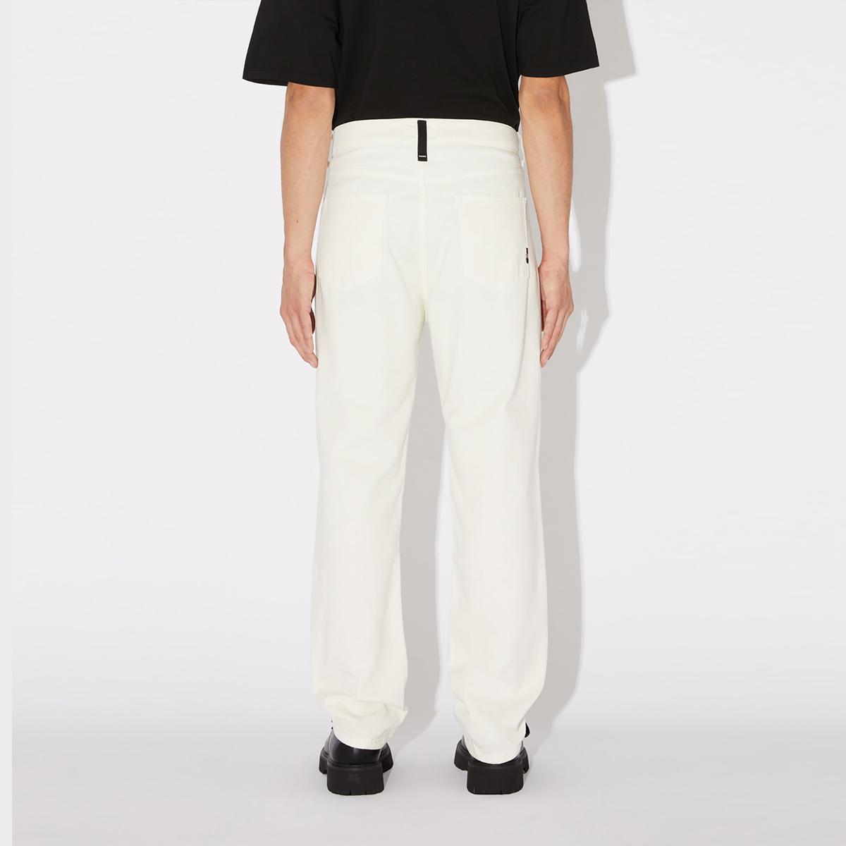 Amish Jeans Jeremiah Straight Denim Bull Off White - 3