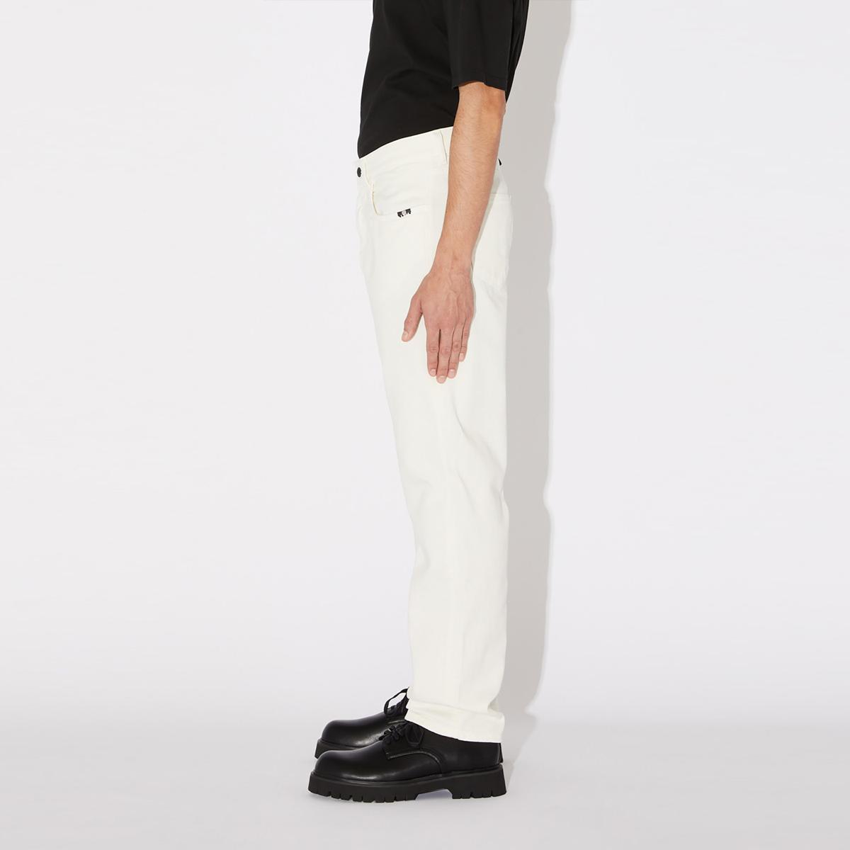 Amish Jeans Jeremiah Straight Denim Bull Off White - 4