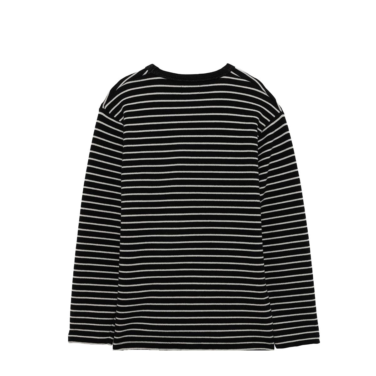 Amish Pullover Stripe Off White Black - 2