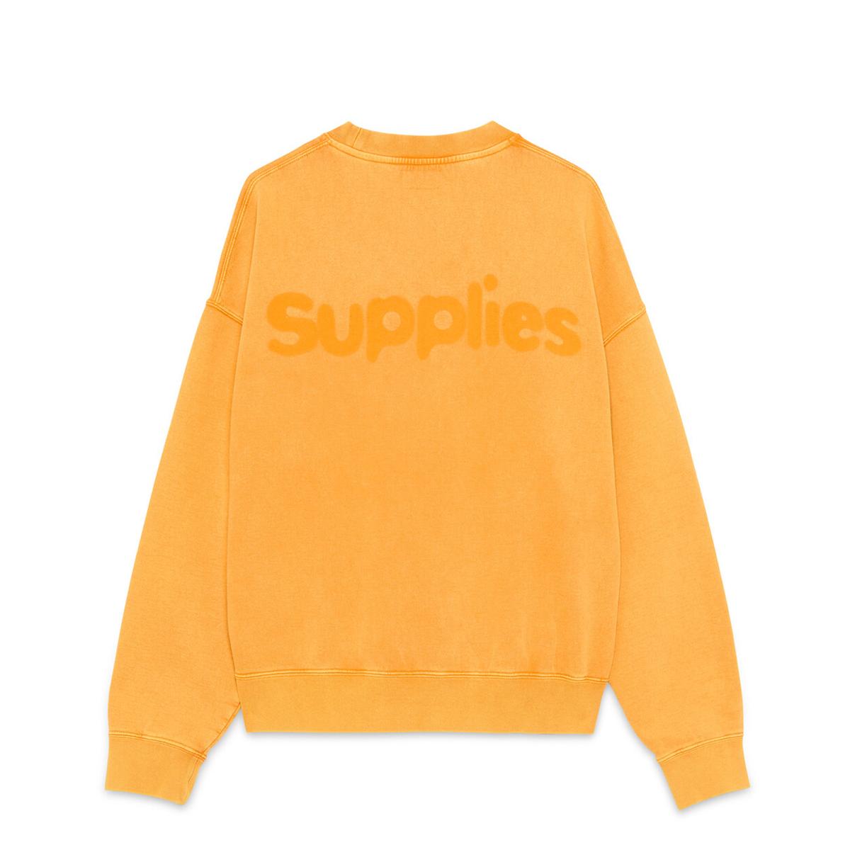 Amish Felpa Crew Man Shadow Logo Orange - 2