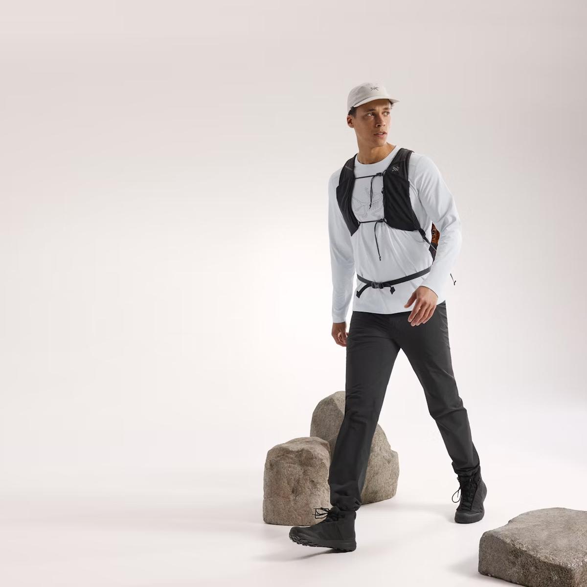 Arc'Teryx Maglia Cormac Logo Solitude Heather Void - 4