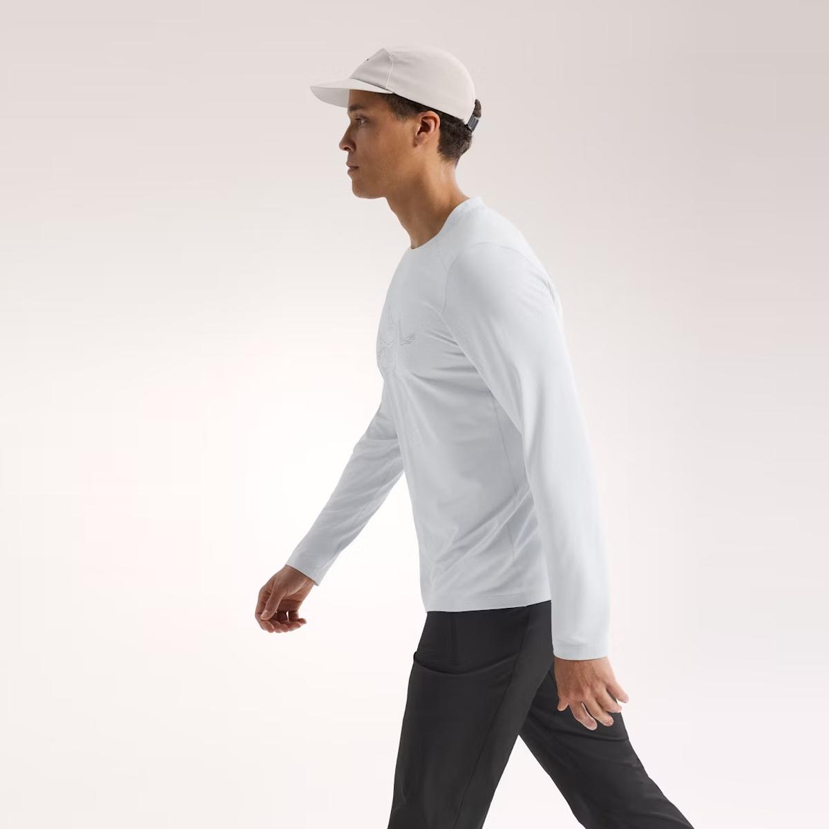 Arc'Teryx Maglia Cormac Logo Solitude Heather Void - 6