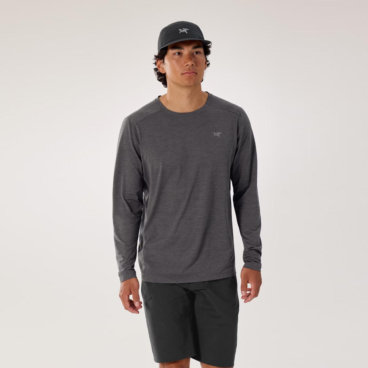 Arc'Teryx Maglia Cormac Crew Black Heather - 2