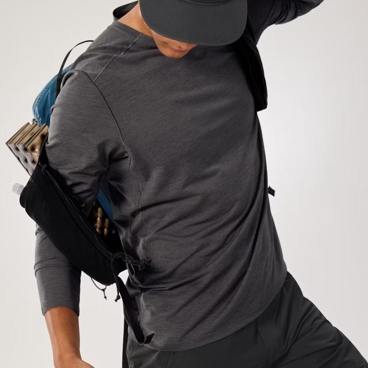 Arc'Teryx Maglia Cormac Crew Black Heather - 3