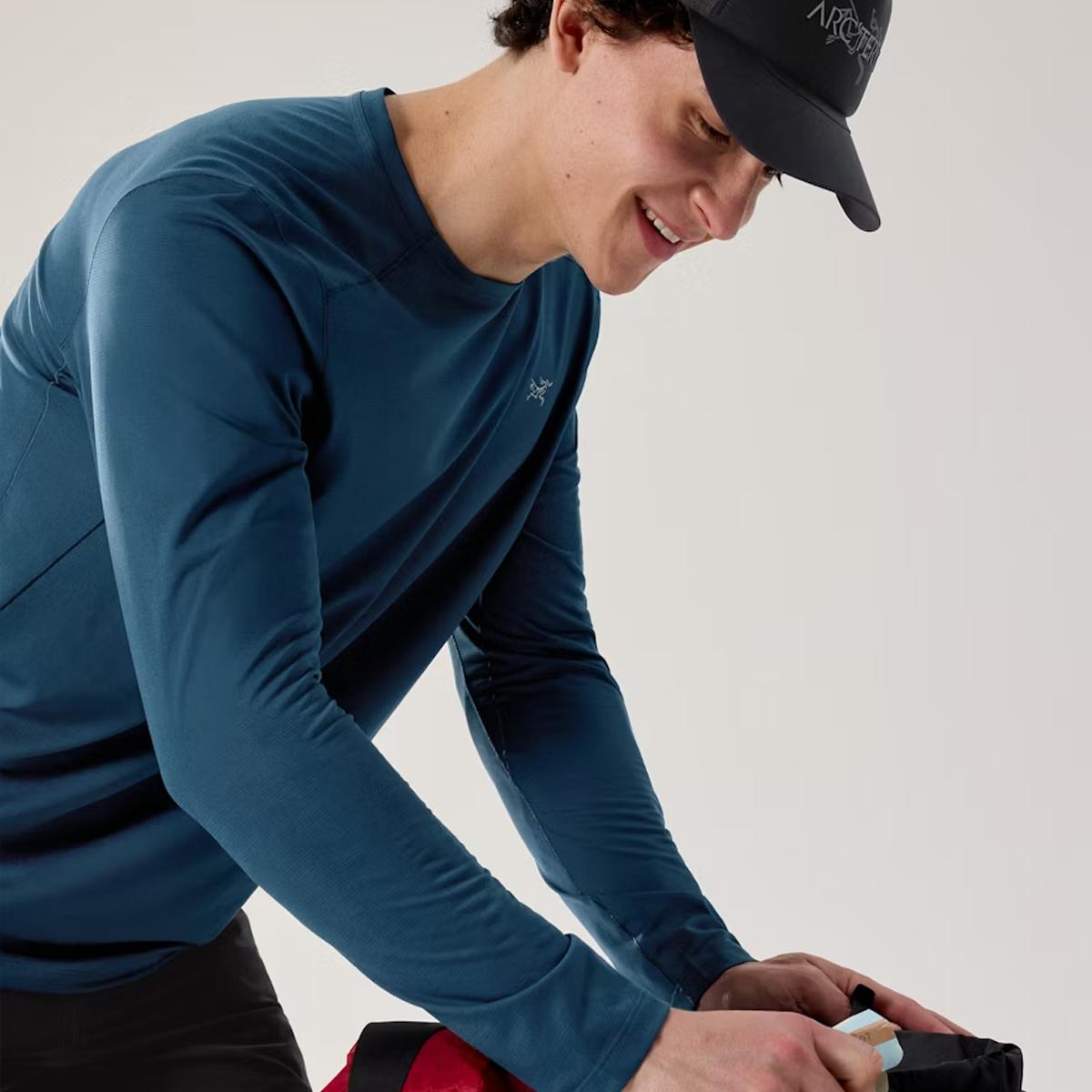 Arc'Teryx Maglia Cormac Crew Nightscape Heather - 3