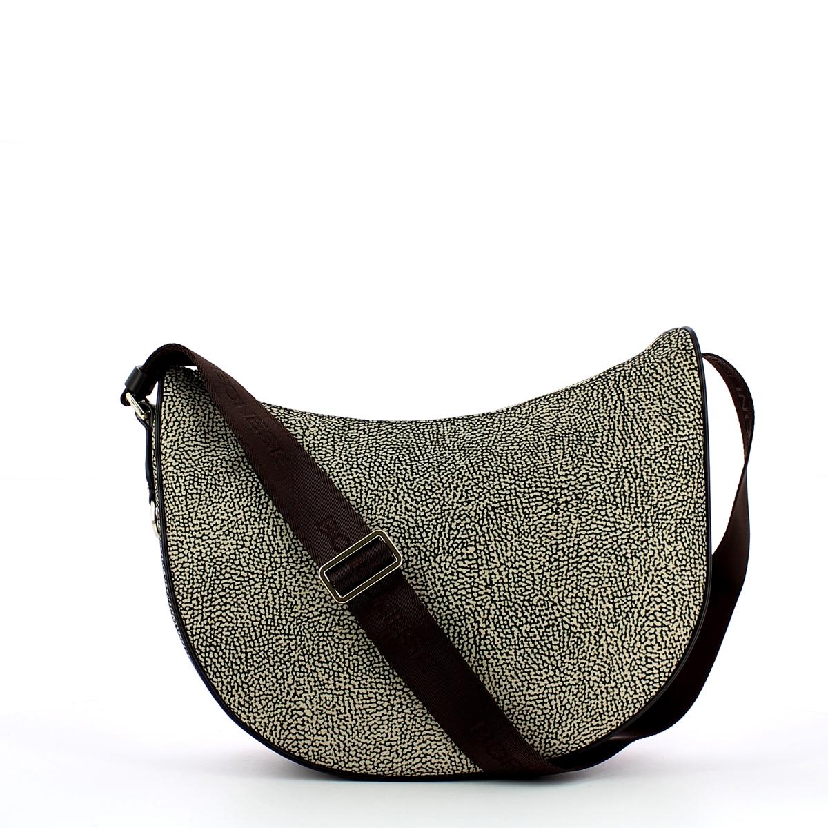 Borbonese Borsa a tracolla Luna Middle Filetto Jet - 1