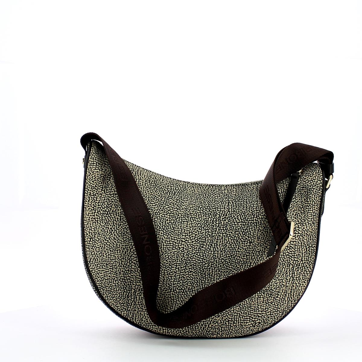 Borbonese Borsa a tracolla Luna Middle Filetto Jet - 3