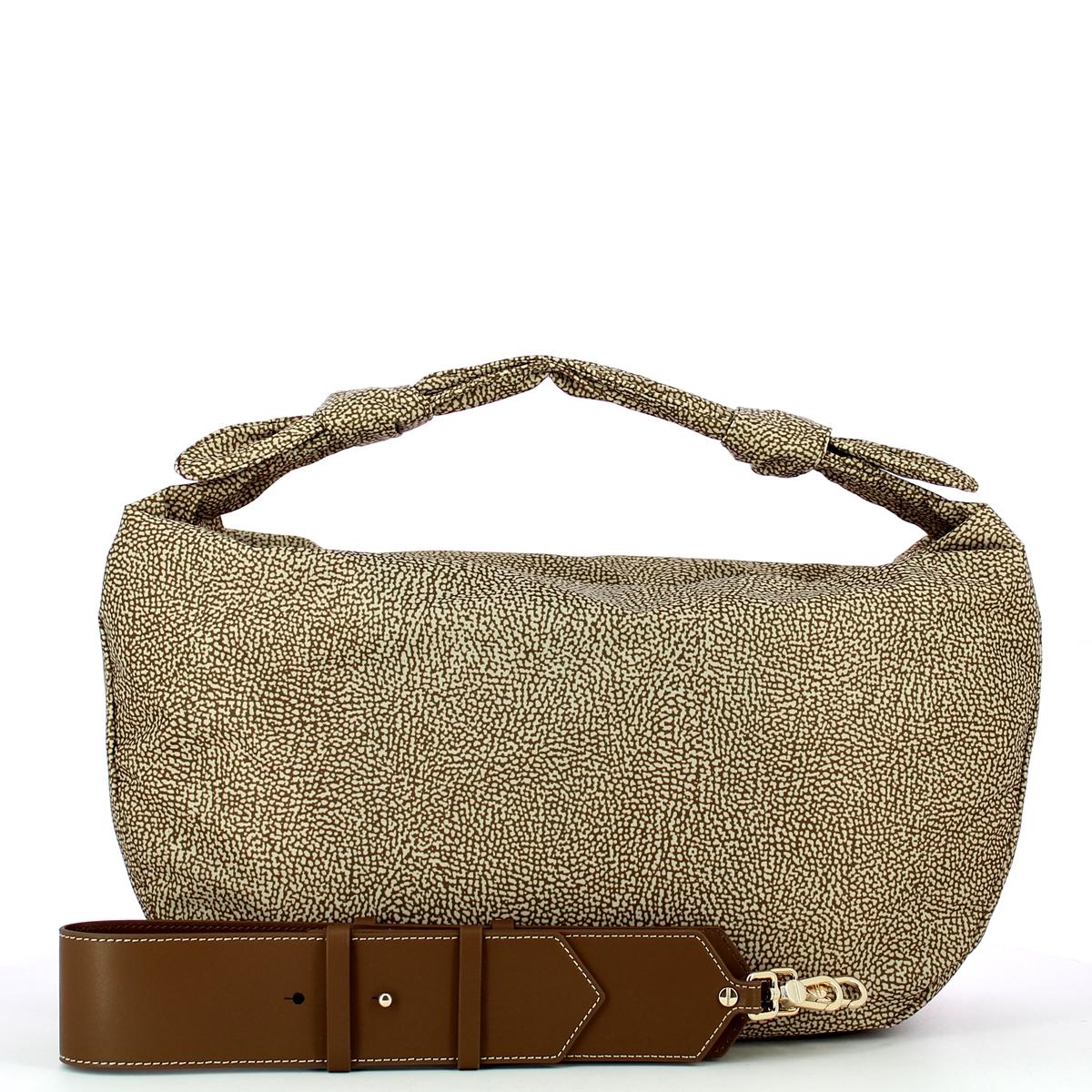 Borbonese Hobo Bag Large Desert - 4