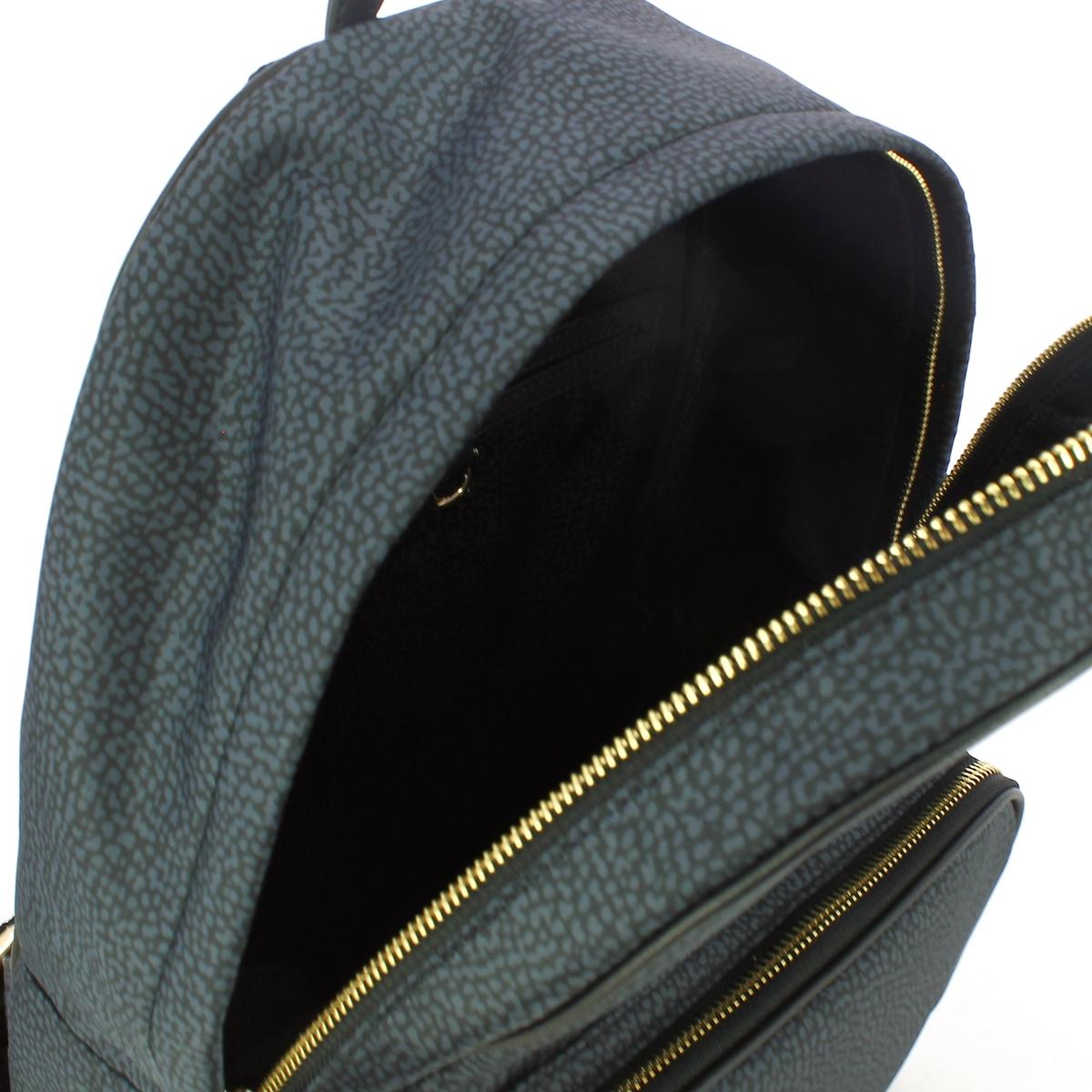 Borbonese Zaino Portrait Medium in Nylon Riciclato Nero - 4