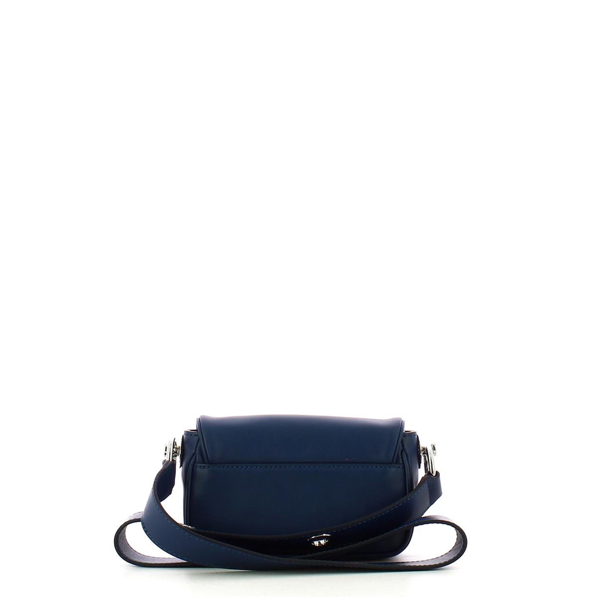 Borbonese Mini Borsa a tracolla in pelle Blu OP Naturale - 3