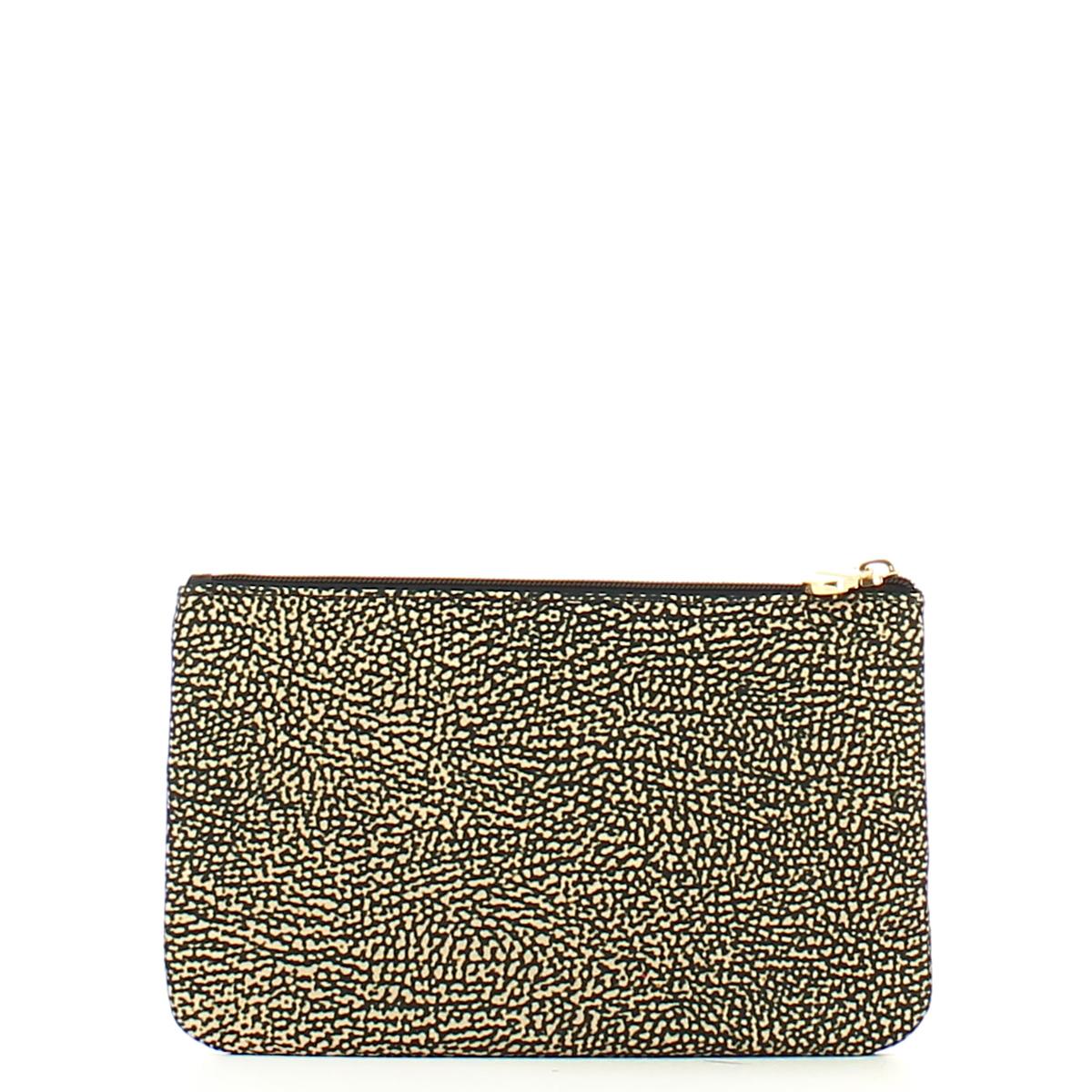 Borbonese Bustina Portadocumenti in Nylon Riciclato OP Naturale Nero - 3