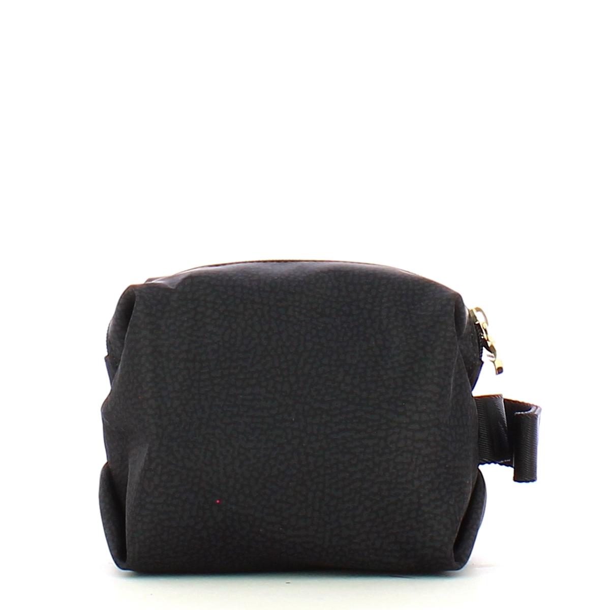 Borbonese Portacosmetici in Nylon Riciclato Dark Black - 3
