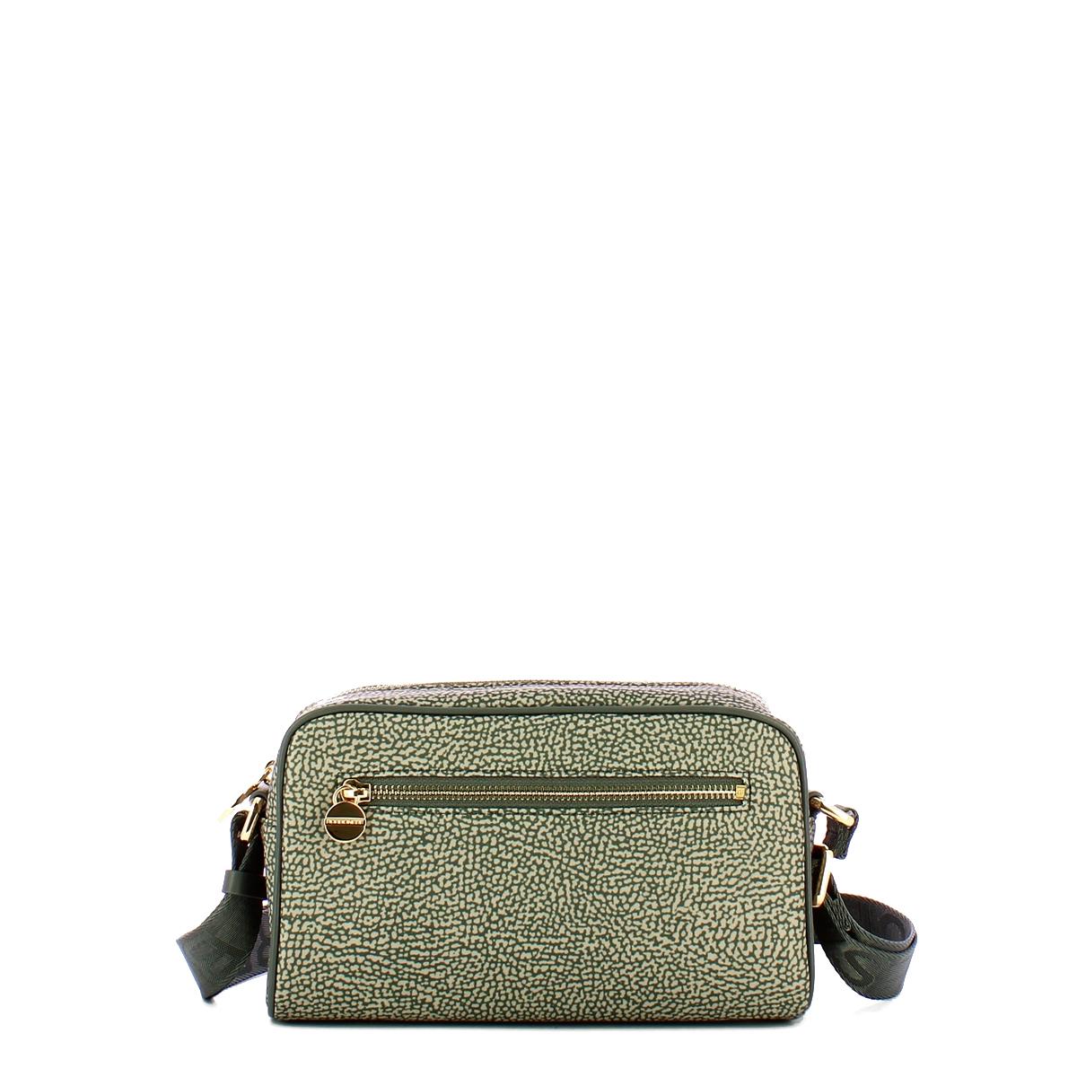 Borbonese Tracollina Small in Nylon Riciclato Clay Grey - 1