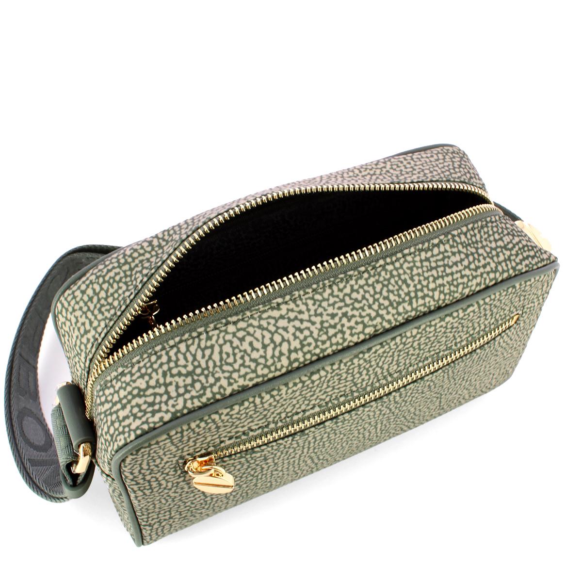 Borbonese Tracollina Small in Nylon Riciclato Clay Grey - 4