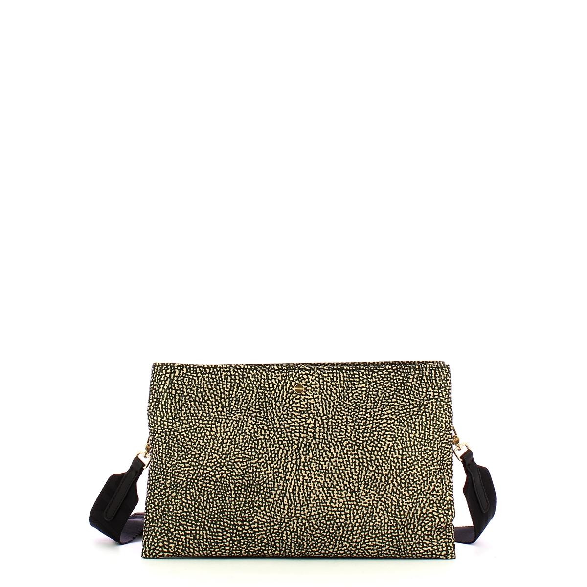 Borbonese Borsa a tracolla Small Op Naturale Nero - 1