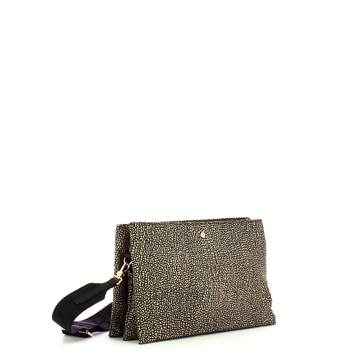 Borbonese Borsa a tracolla Small Op Naturale Nero - 2