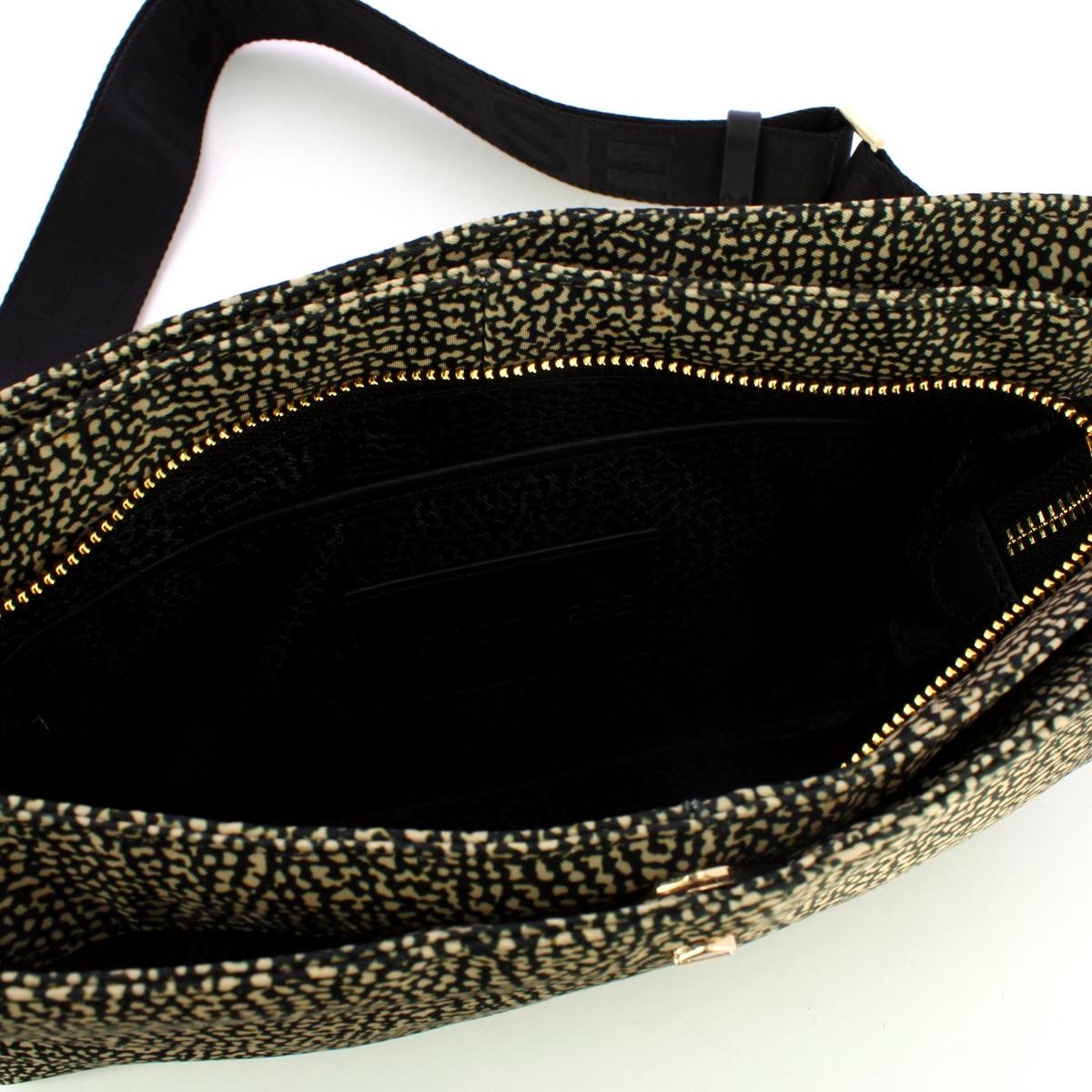 Borbonese Borsa a tracolla Small Op Naturale Nero - 4