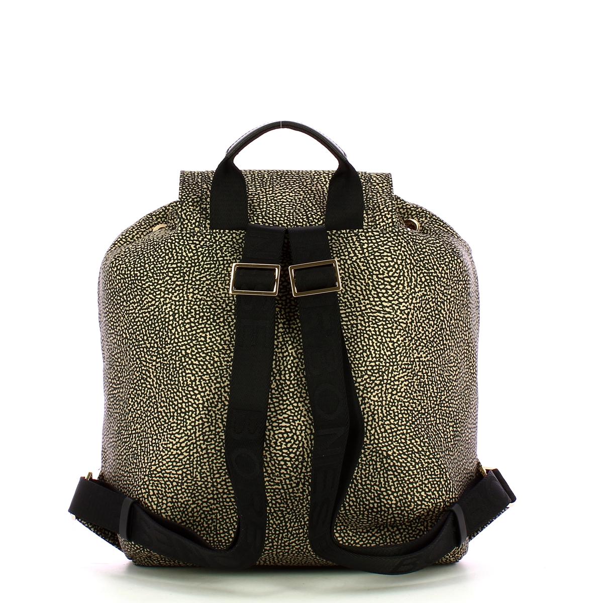 Borbonese Zaino Medium Op Naturale Nero - 3