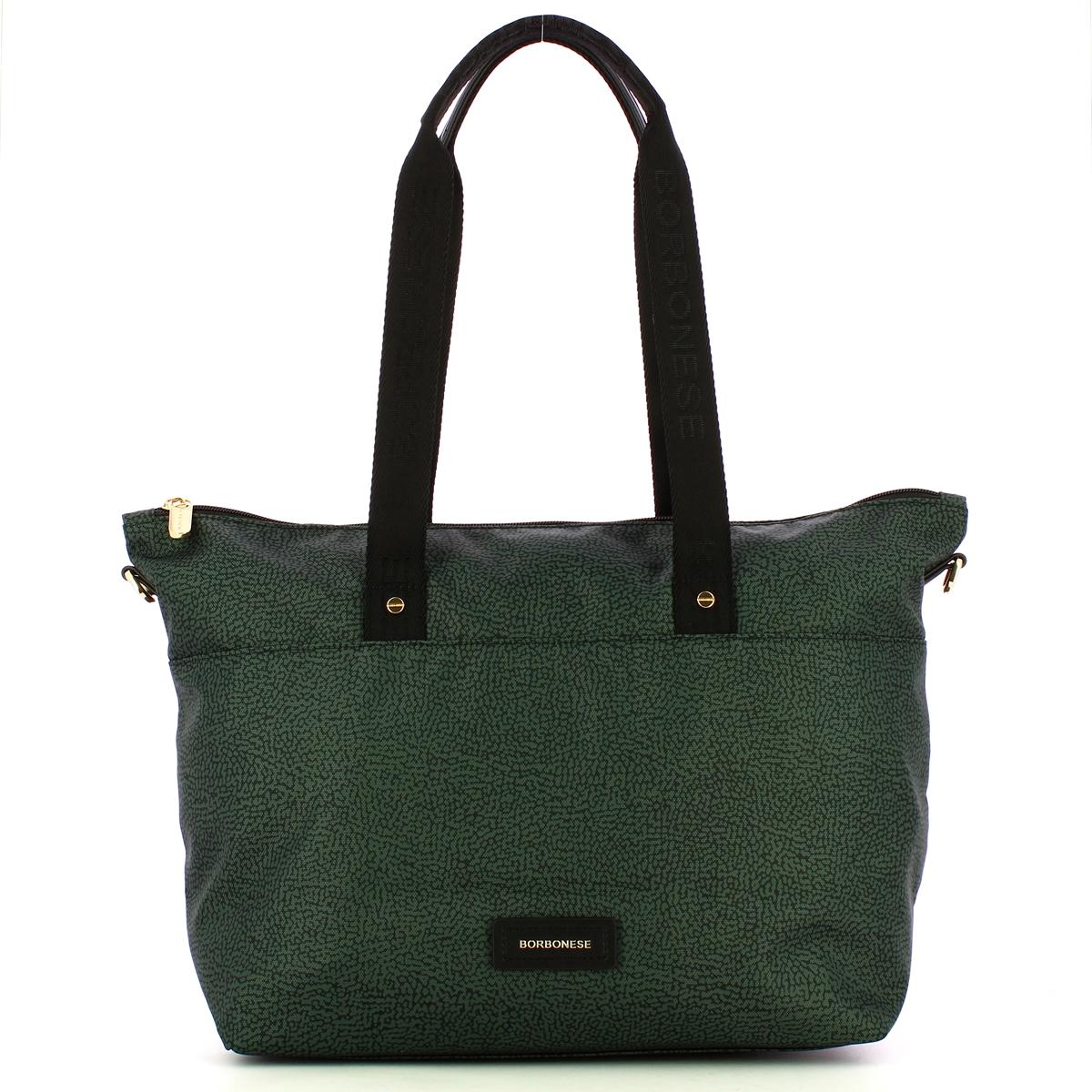 Borbonese Borsa Shopping Large Peltro - 1