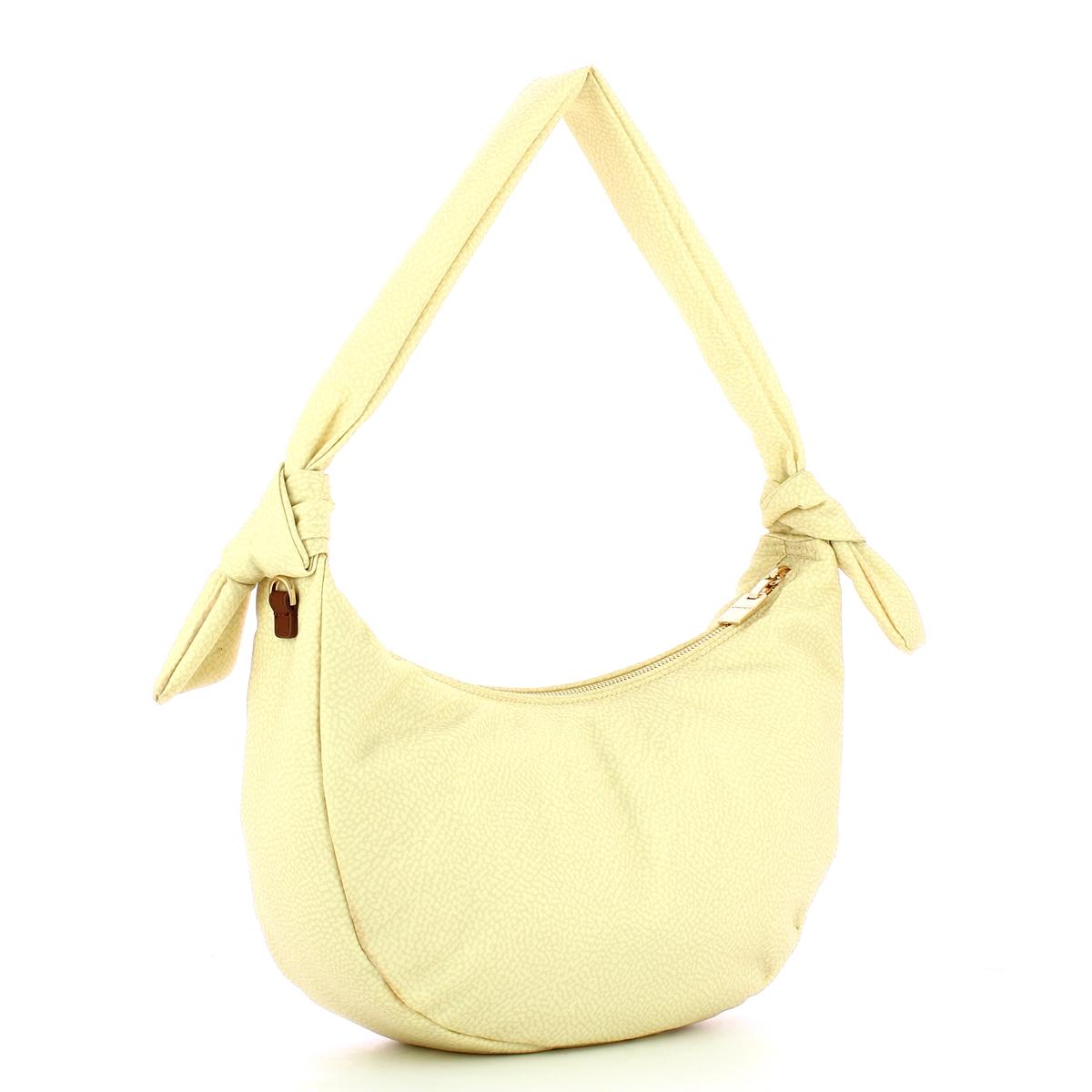 Borbonese Hobo Lover Medium Camomilla Cuoio - 2