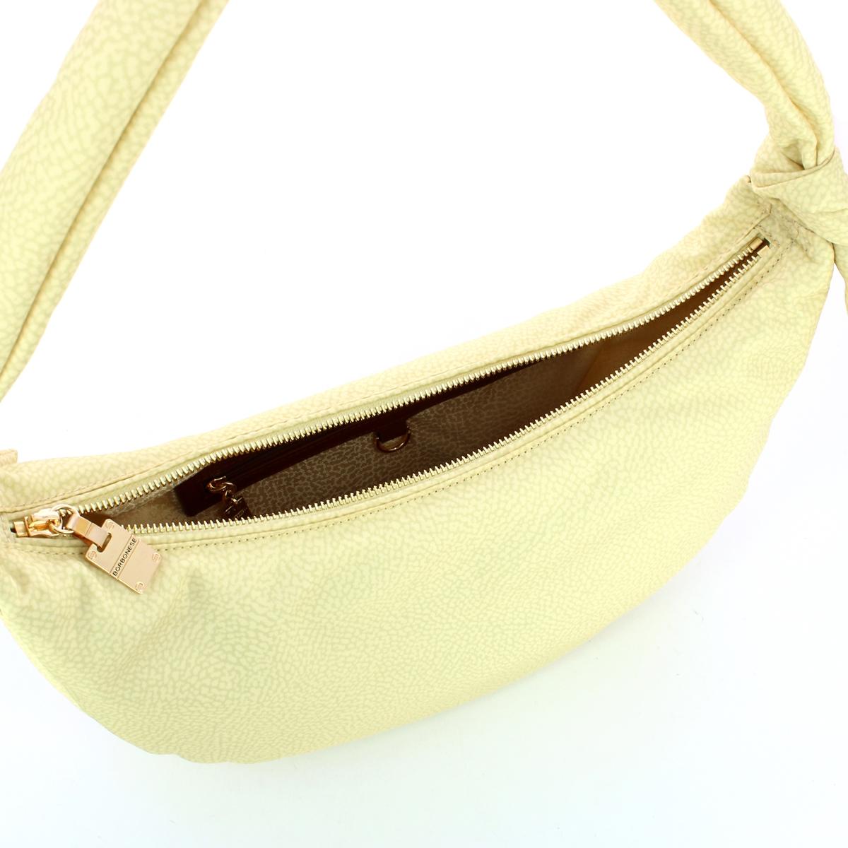 Borbonese Hobo Lover Medium Camomilla Cuoio - 5