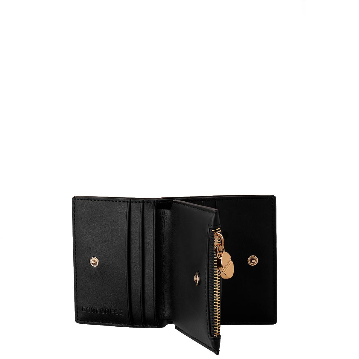 Borbonese Portafoglio Small OP Naturale Nero - 2