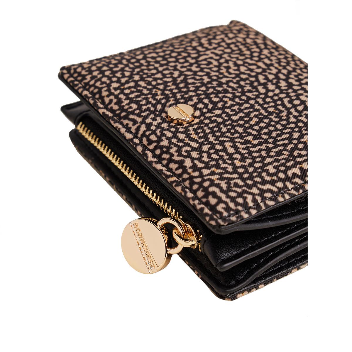 Borbonese Portafoglio Small OP Naturale Nero - 4