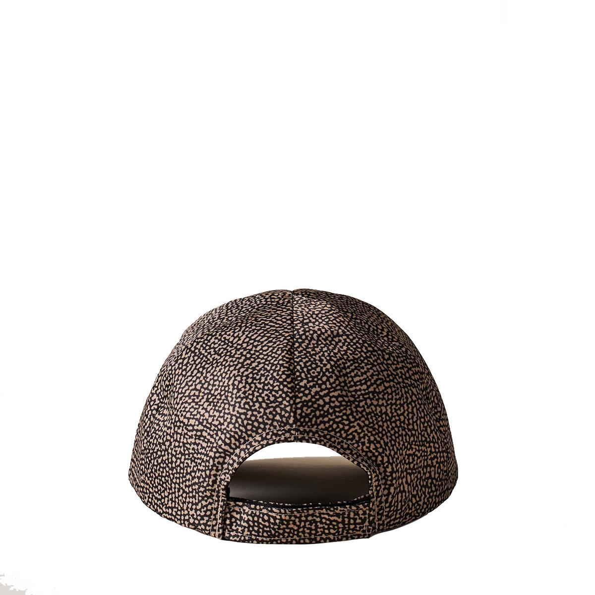 Borbonese Cappello Baseball in Tessut OP Naturale Nero - 3