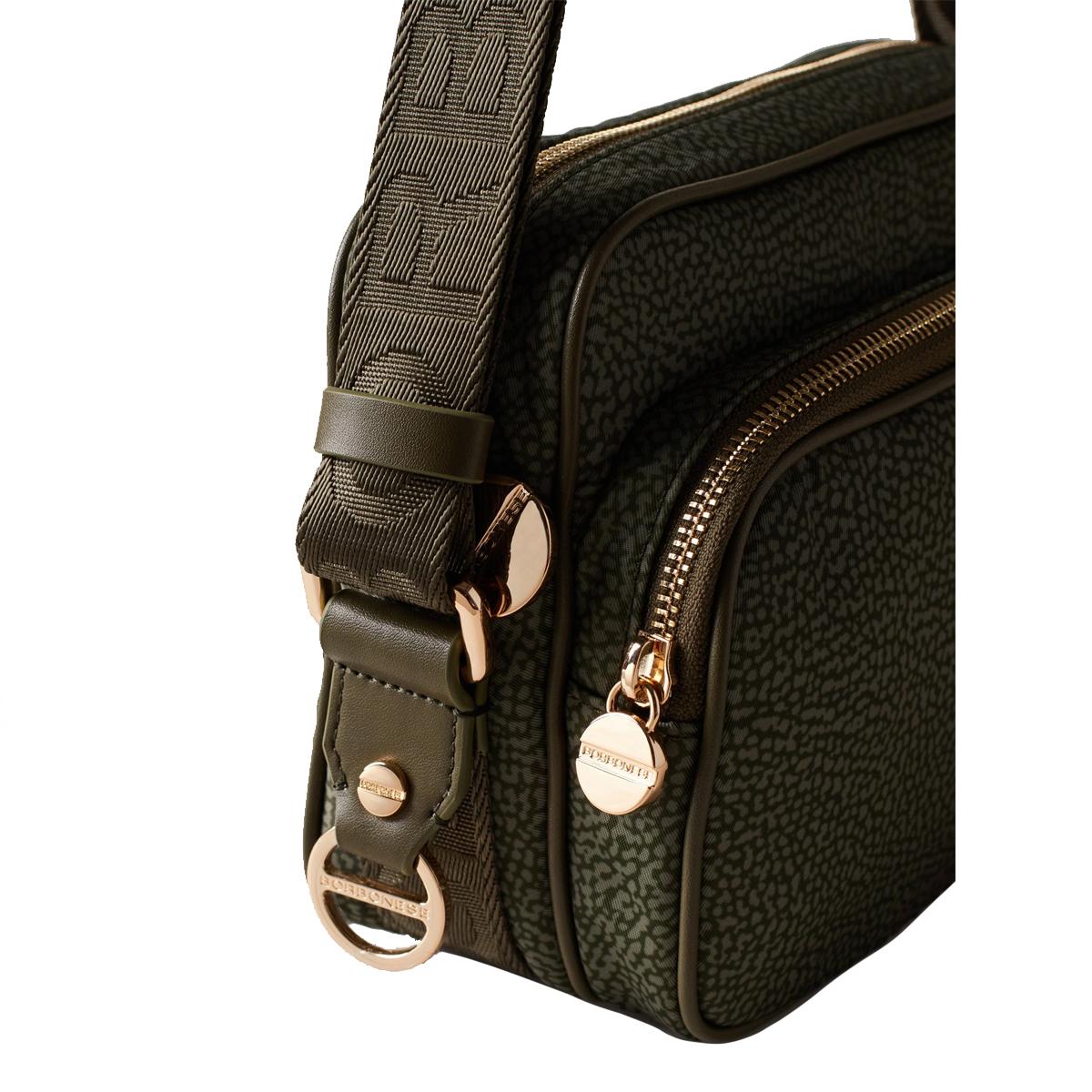 Borbonese Camera Bag Small Verde Militare - 5