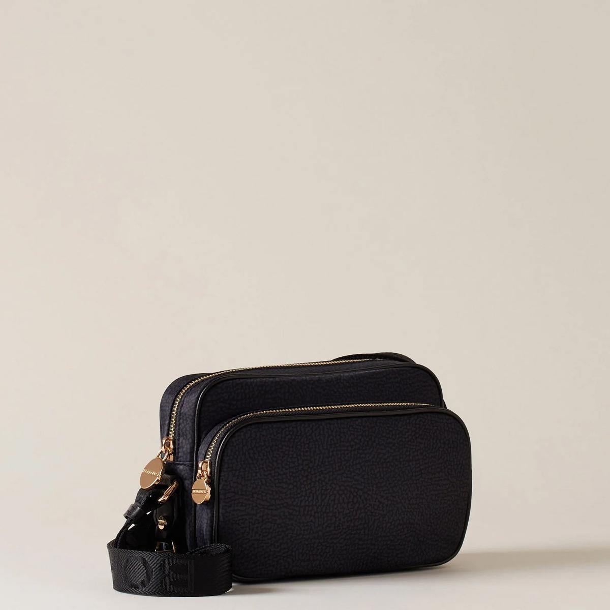 Borbonese Camera Bag Small Dark Black - 3
