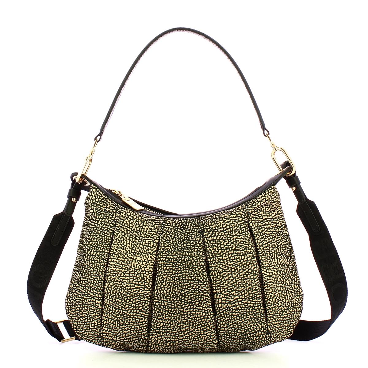 Borbonese Sottospalla Hobo Small OP Naturale Nero - 1