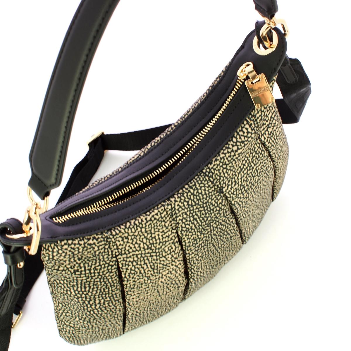 Borbonese Sottospalla Hobo Small OP Naturale Nero - 4