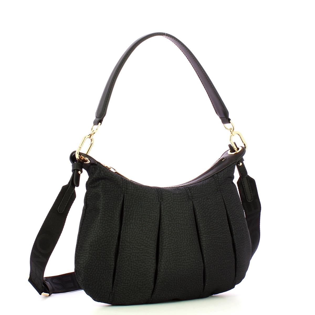 Borbonese Sottospalla Hobo Small Dark Black - 2