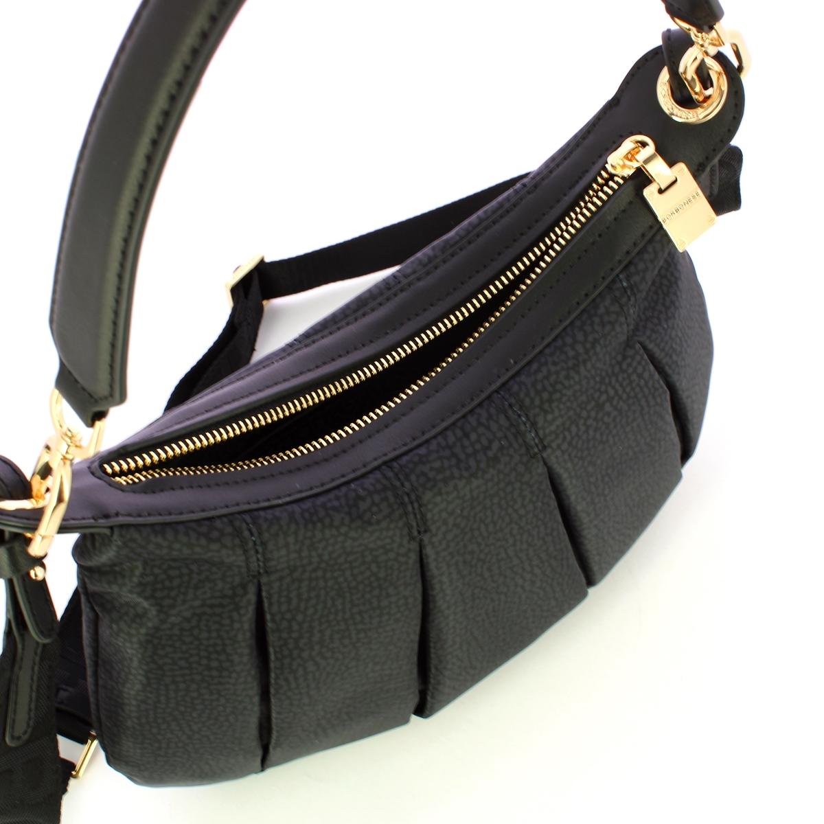 Borbonese Sottospalla Hobo Small Dark Black - 4